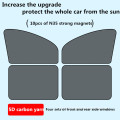 Reflektierende 4 Teile tragbare statische Sonnenschirm für Auto
